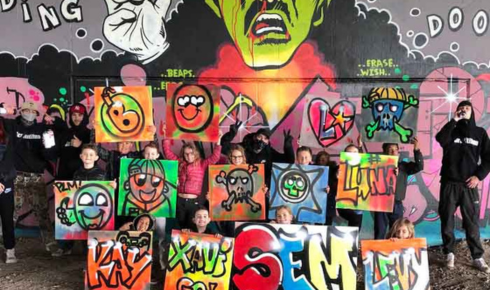 graffiti kinderfeestje