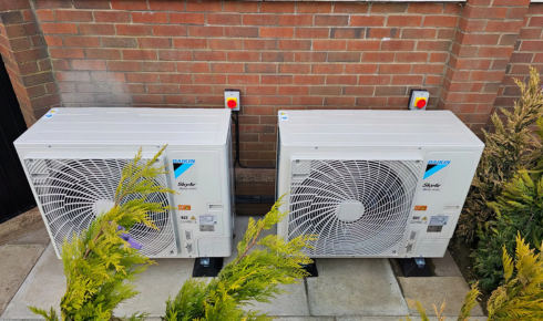 ac outdoor unit in sunlight