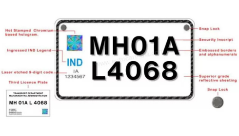 hsrp number plate